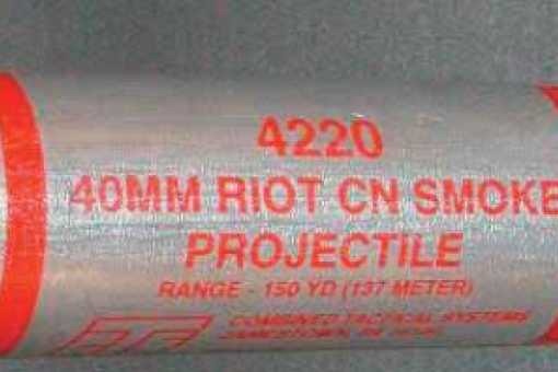 Verwendeter Tränengas bei der Demonstrationen Sorte CN