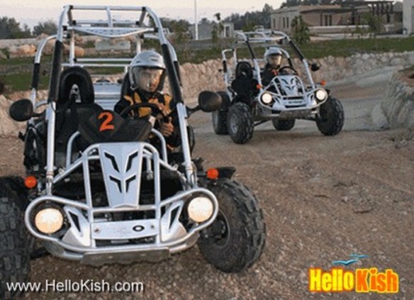 Buggy in der Insel Kish_Iran