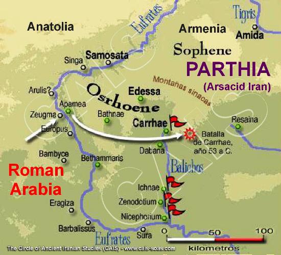 Der Verlauf des Krieges von Carrhae