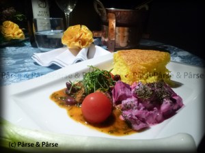 Qarmaj Sabzi an rote Beete Joghurt mit Safran-Kate Reis 01