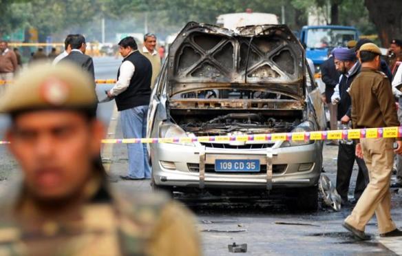Autoexplosion in Neu Delhi