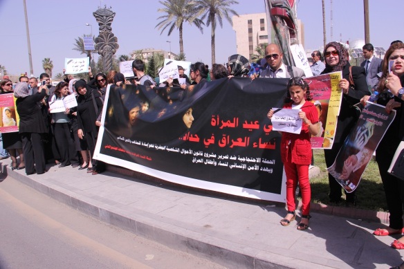 Proteste in Irak am Internationalen Frauentag am 08. März 2014