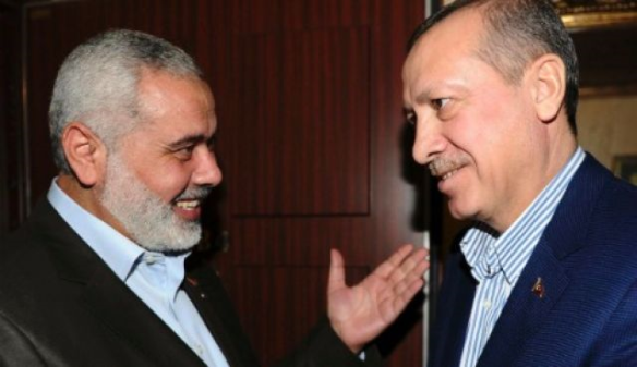 Hamas  Ismail Haniyeh und Recep Tayyip Erdogan, Jan. 1, 2012. Foto AP