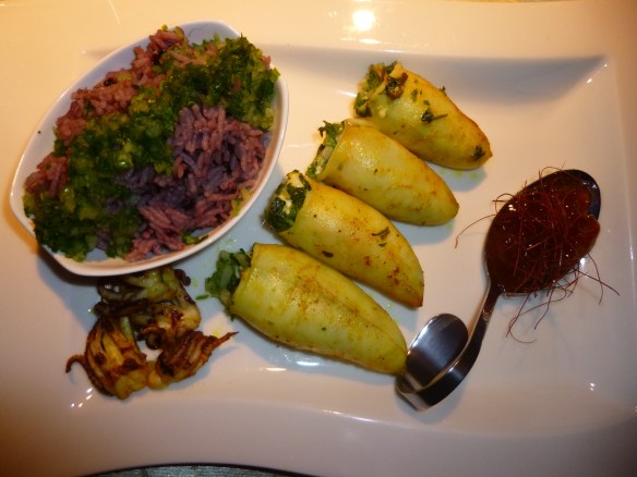 Gefuellte Sepientuben an Reise der Liebenden und Chilli-Orangenblueten-Marmalade 2