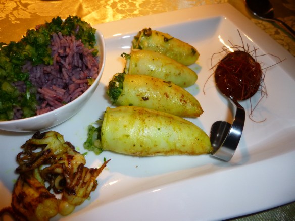 Gefuellte Sepientuben an Reise der Liebenden und Chilli-Orangenblueten-Marmalade 3