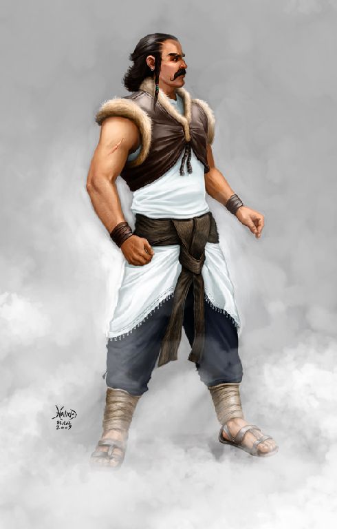 Abb.1: Der heldenhafte Spandyād, der Sohn des Wištāsp Šāh