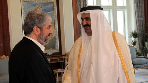 Bildquelle: tagesschau.de Hamas Führer Khalid Mashal und der Emir von Katar