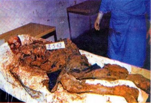 Bildquelle: 4International Ostbosnien, Region Srebrenica/Zvornik: Der von Naser Orićs Truppen massakrierte Körper eines bosnischen Serben 