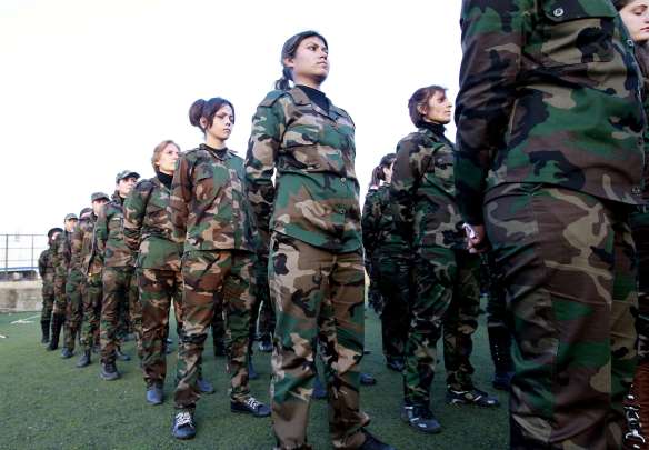 Rekrutinnen in der Assad-Armee. Bildquelle rp-online.de 