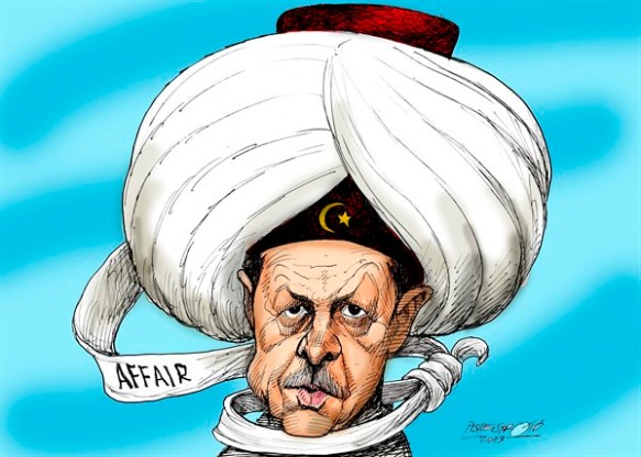 karikatur für tribüne-schlinge