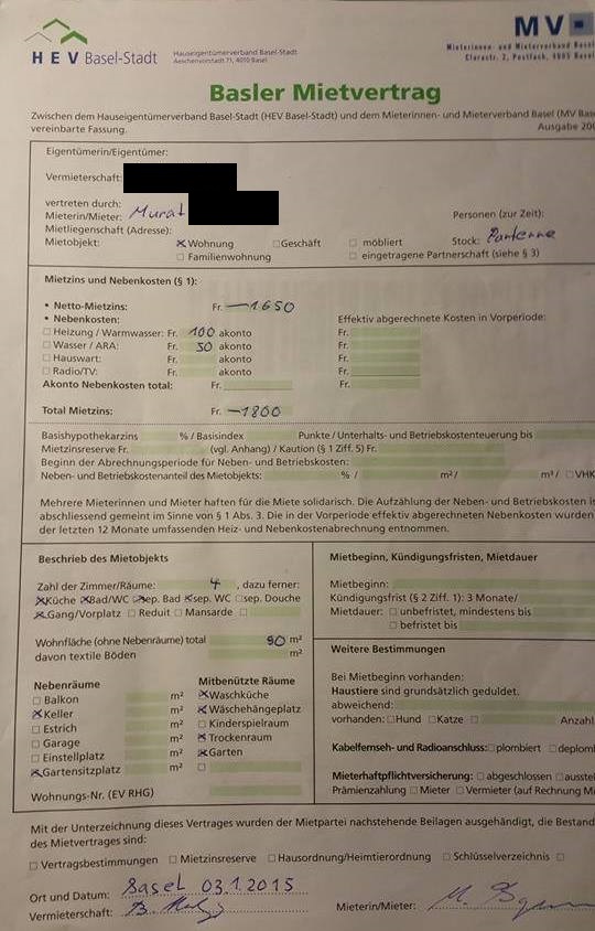mietvertrag